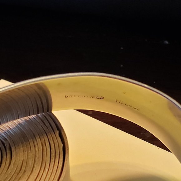 Vintage Contemporary 925 Bangle Cuff Bracelet - Picture 4 of 5